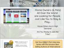 Tablet Screenshot of internationalhousesitting.com